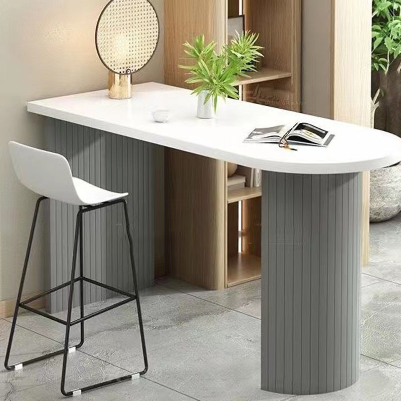 Modern Solid Wood Bar Table Living Room Fixed Bistro Bar Desk Clearhalo 'Bar Furniture' 'Bar Tables' 'bar_tables' 'furn' 'furn_bar_tables' 'Furniture' 'Kitchen & Dining Furniture' 7016896