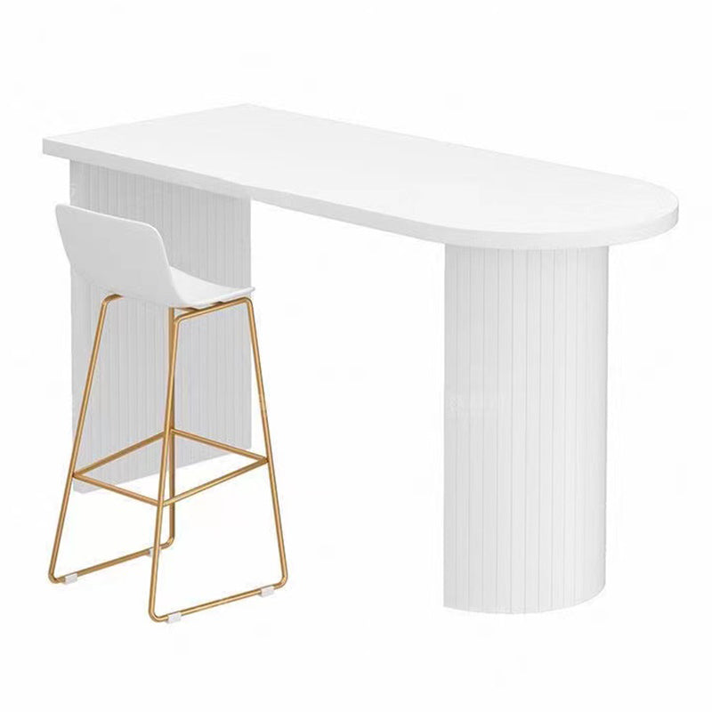 Modern Solid Wood Bar Table Living Room Fixed Bistro Bar Desk Clearhalo 'Bar Furniture' 'Bar Tables' 'bar_tables' 'furn' 'furn_bar_tables' 'Furniture' 'Kitchen & Dining Furniture' 7016898