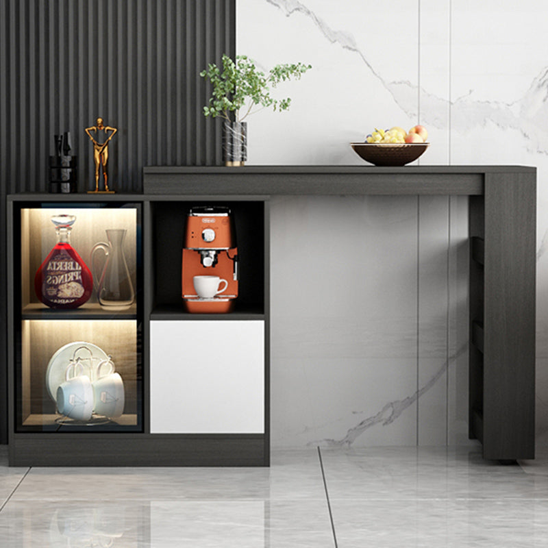 Moderne stijl rechthoekige bartafel woonkamer bistro-bar bureau met opbergruimte