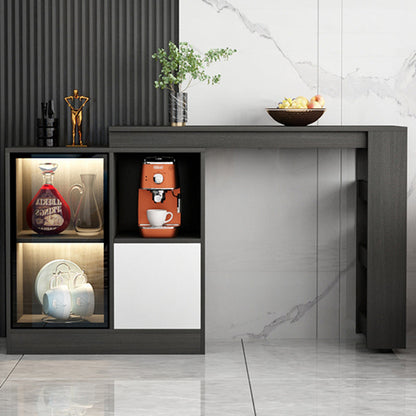 Moderne stijl rechthoekige bartafel woonkamer bistro-bar bureau met opbergruimte