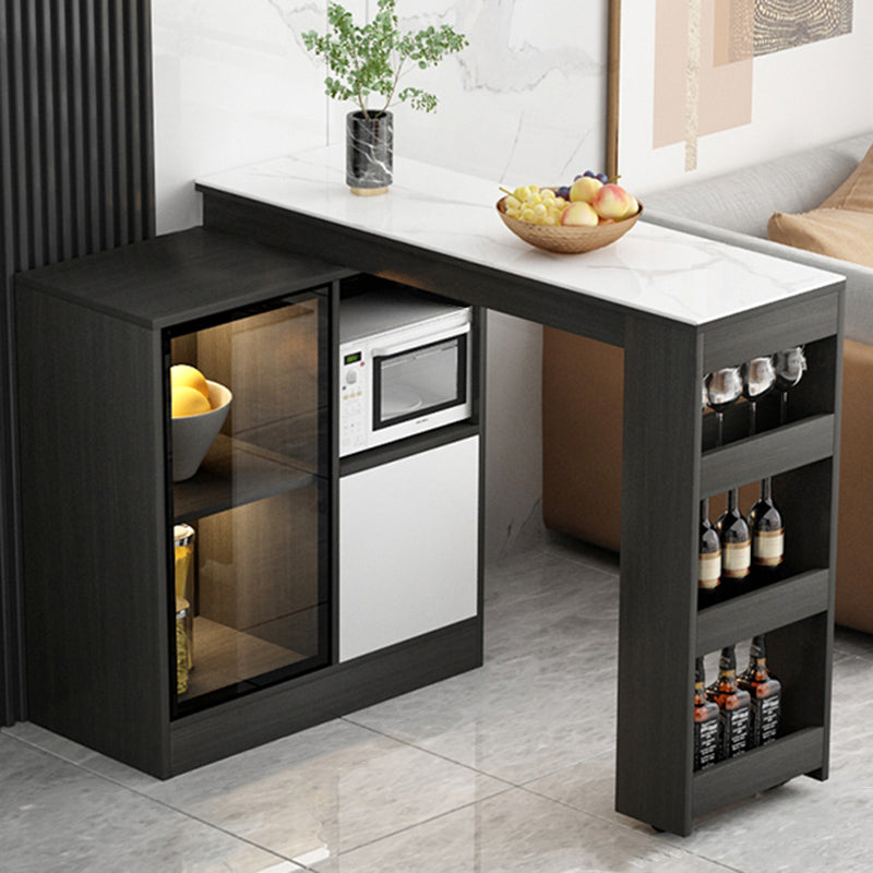 Moderne stijl rechthoekige bartafel woonkamer bistro-bar bureau met opbergruimte