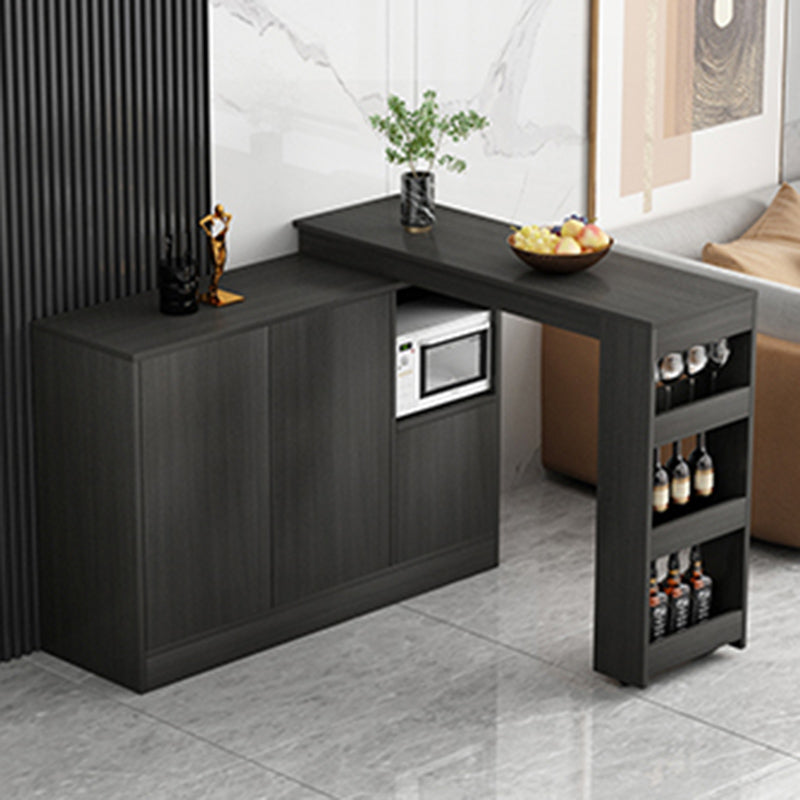 Moderne stijl rechthoekige bartafel woonkamer bistro-bar bureau met opbergruimte