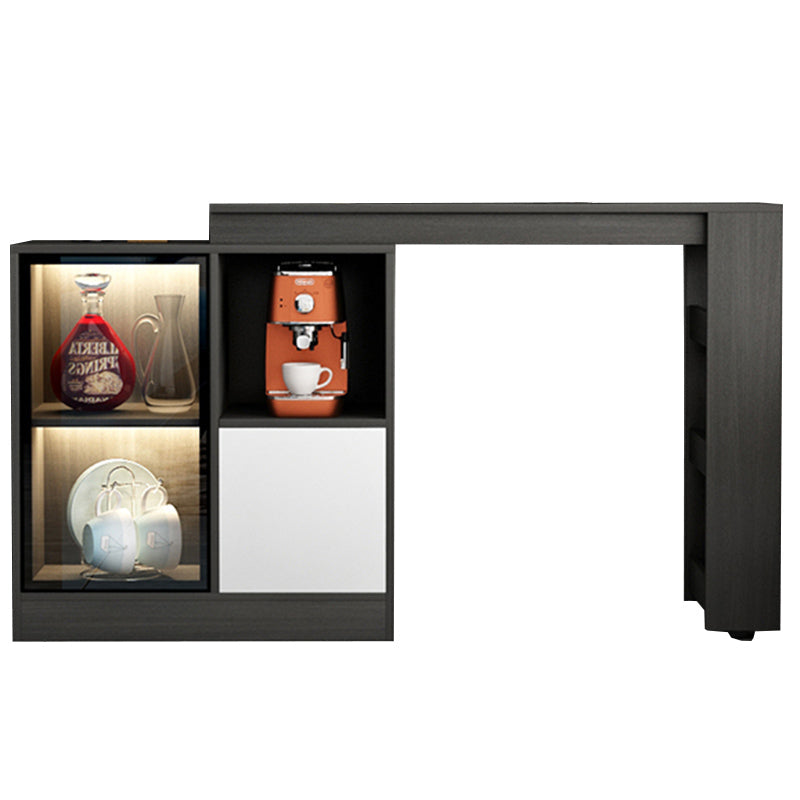 Moderne stijl rechthoekige bartafel woonkamer bistro-bar bureau met opbergruimte
