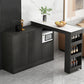 Moderne stijl rechthoekige bartafel woonkamer bistro-bar bureau met opbergruimte