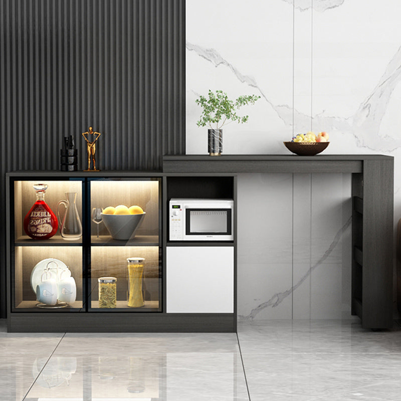 Moderne stijl rechthoekige bartafel woonkamer bistro-bar bureau met opbergruimte