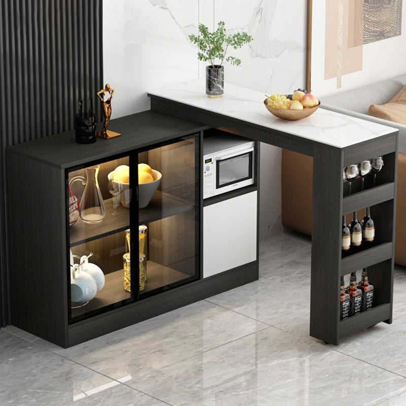 Moderne stijl rechthoekige bartafel woonkamer bistro-bar bureau met opbergruimte