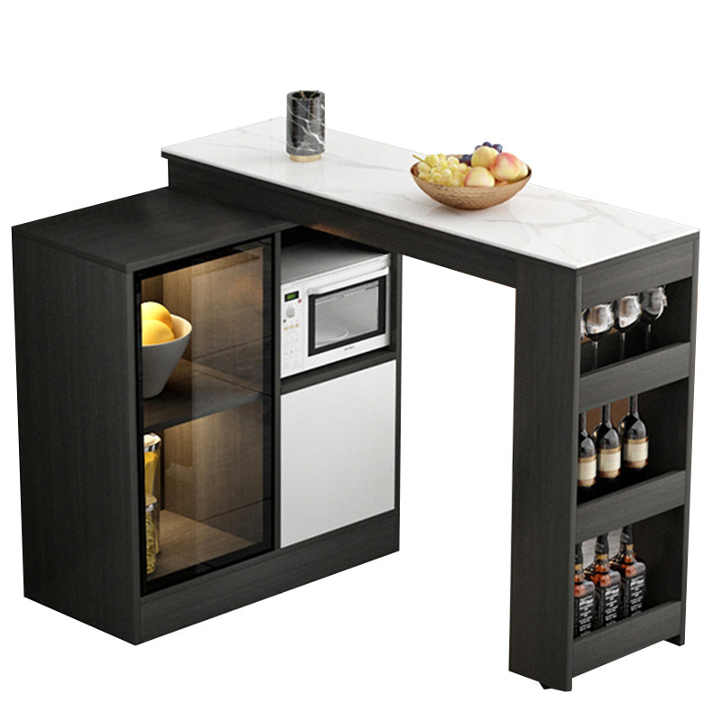 Moderne stijl rechthoekige bartafel woonkamer bistro-bar bureau met opbergruimte