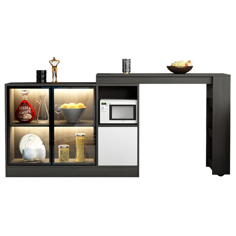 Moderne stijl rechthoekige bartafel woonkamer bistro-bar bureau met opbergruimte