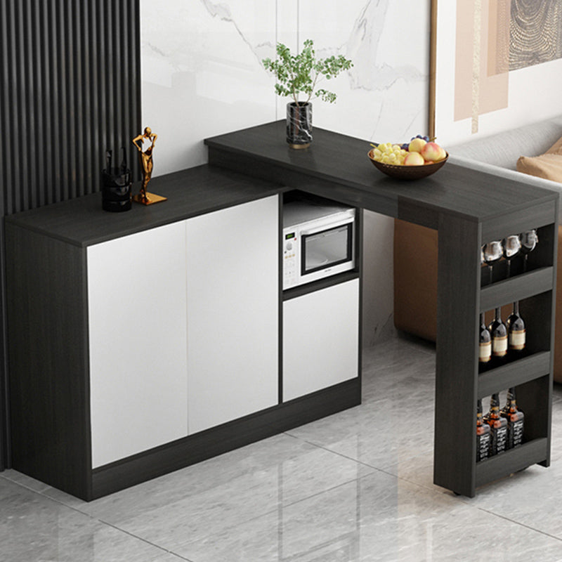 Moderne stijl rechthoekige bartafel woonkamer bistro-bar bureau met opbergruimte