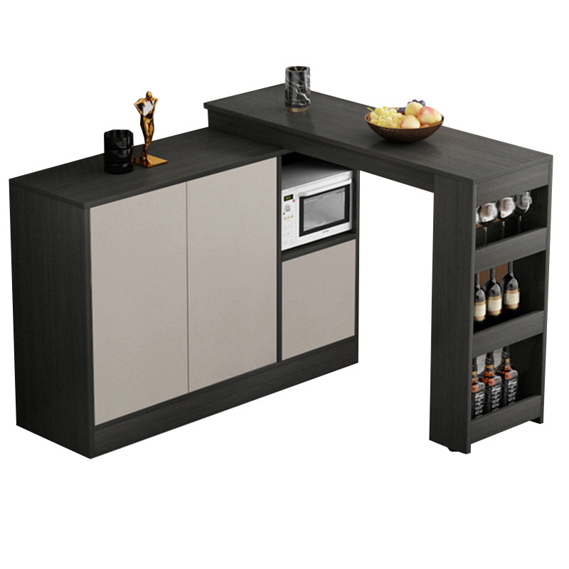 Moderne stijl rechthoekige bartafel woonkamer bistro-bar bureau met opbergruimte