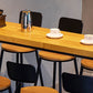 Industrial Style Rectangle Bar Table Solid Wood Bar Dining Table with Footrest Clearhalo 'Bar Furniture' 'Bar Tables' 'bar_tables' 'furn' 'furn_bar_tables' 'Furniture' 'Kitchen & Dining Furniture' 7016947