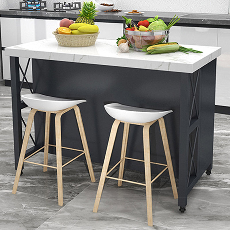 引き出し付きモダンな長方形の準備テーブルダイニングルームキッチントロリー