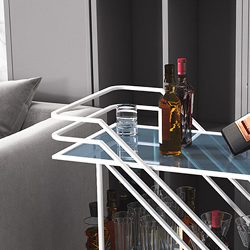 Moderno tavolo da pranzo rettangolare del carrello da cucina a magazzino