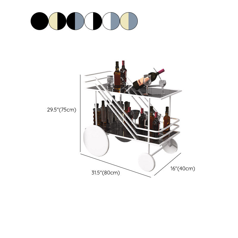 Moderno tavolo da pranzo rettangolare del carrello da cucina a magazzino