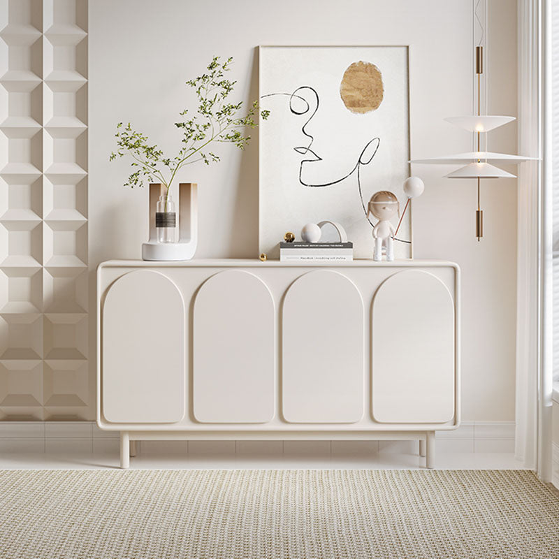 Tavolo da sideboard in legno a buffet in stile contemporaneo con armadi