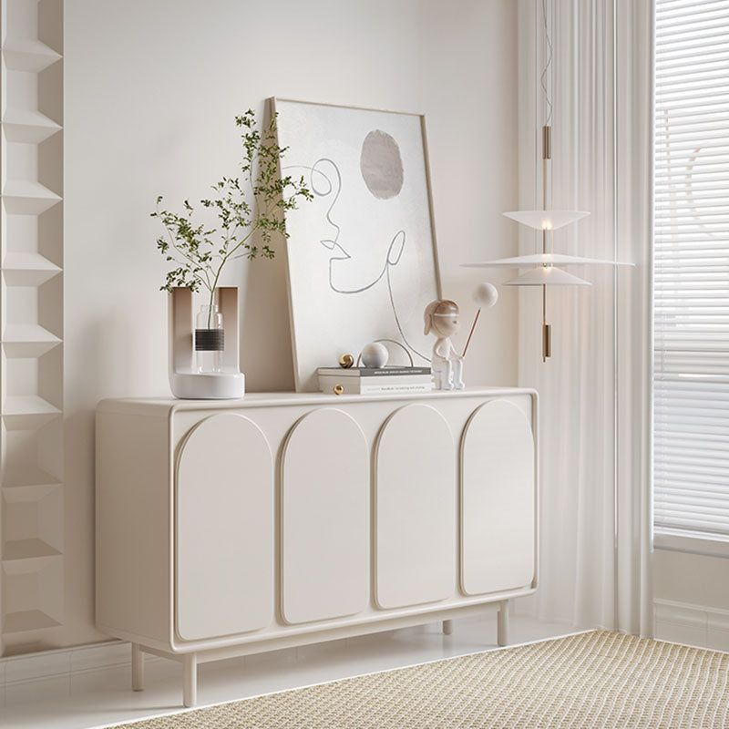 Tavolo da sideboard in legno a buffet in stile contemporaneo con armadi