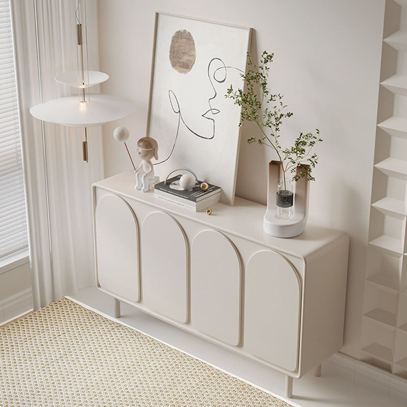 Tavolo da sideboard in legno a buffet in stile contemporaneo con armadi