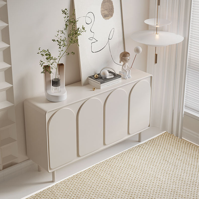 Tavolo da sideboard in legno a buffet in stile contemporaneo con armadi