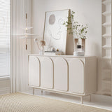 Tavolo da sideboard in legno a buffet in stile contemporaneo con armadi