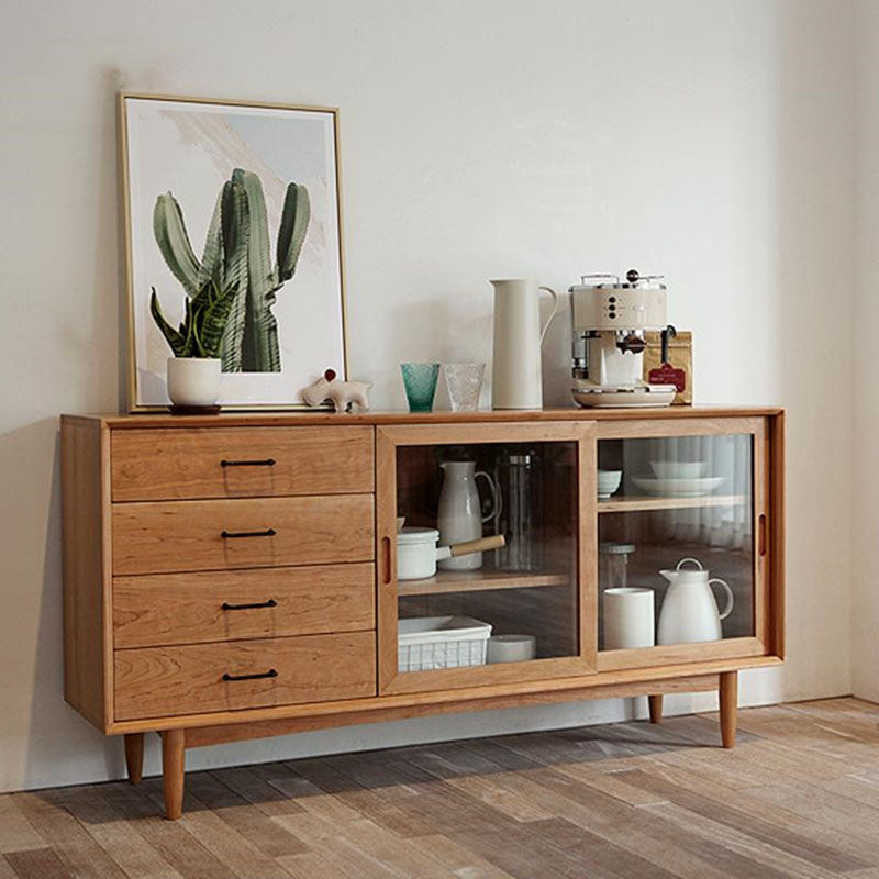 Server buffet in legno a buffet glam con armadi e cassetti