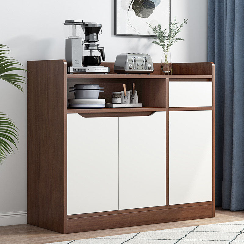 Glam Dining Buffet Wood Buffet Server with Drawers and Cabinets Clearhalo 'buffet_sideboard' 'Buffets & Sideboards' 'furn' 'furn_buffet_sideboard' 'Furniture' 'Kitchen & Dining Furniture' 7017241