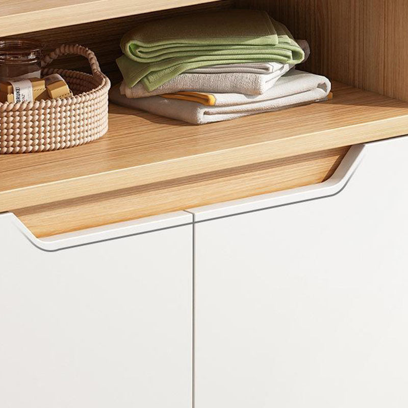 Glam Dining Buffet Wood Buffet Server with Drawers and Cabinets Clearhalo 'buffet_sideboard' 'Buffets & Sideboards' 'furn' 'furn_buffet_sideboard' 'Furniture' 'Kitchen & Dining Furniture' 7017252