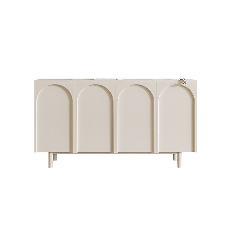 Tavolo di sideboard in stile contemporaneo a buffet in legno con armadi