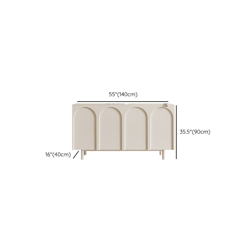 Tavolo di sideboard in stile contemporaneo a buffet in legno con armadi