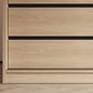 Bedroom Sliding Door Storage Cabinet Light Wood Finish Modern Cabinet with Drawers Clearhalo 'Armoires & Wardrobes' 'armoires_wardrobes' 'Bedroom Furniture' 'furn' 'furn_armoires_wardrobes' 'Furniture' 7017299