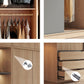 Bedroom Sliding Door Storage Cabinet Light Wood Finish Modern Cabinet with Drawers Clearhalo 'Armoires & Wardrobes' 'armoires_wardrobes' 'Bedroom Furniture' 'furn' 'furn_armoires_wardrobes' 'Furniture' 7017300