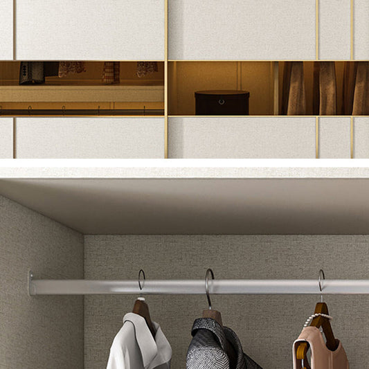 Hersteller Holz weißer Kleiderschrank moderner Schrank mit Schiebetüren