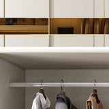 Armario blanco de madera fabricada gabinete moderno con puertas correderas