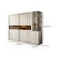 Manufactured Wood White Wardrobe Modern Cabinet with Sliding Doors