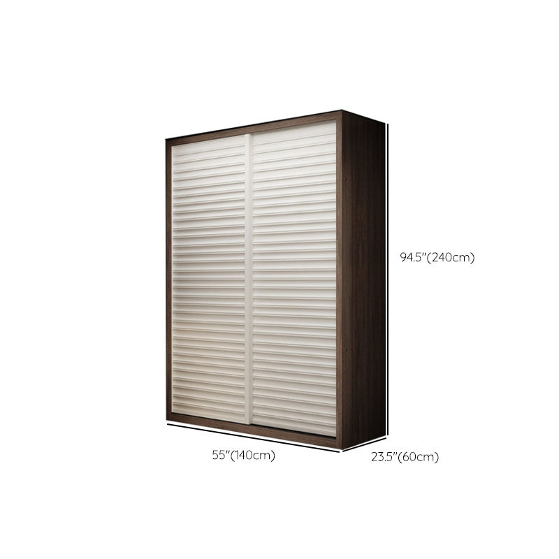 Wooden Wardrobe Armoire Traditional Style Wardrobe Cabinet for Bedroom