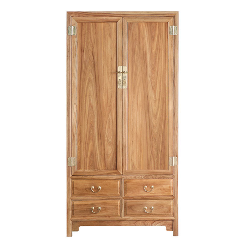 Modern Style Wood Wardrobe Cabinet Clothes Rail Wardrobe Armoire