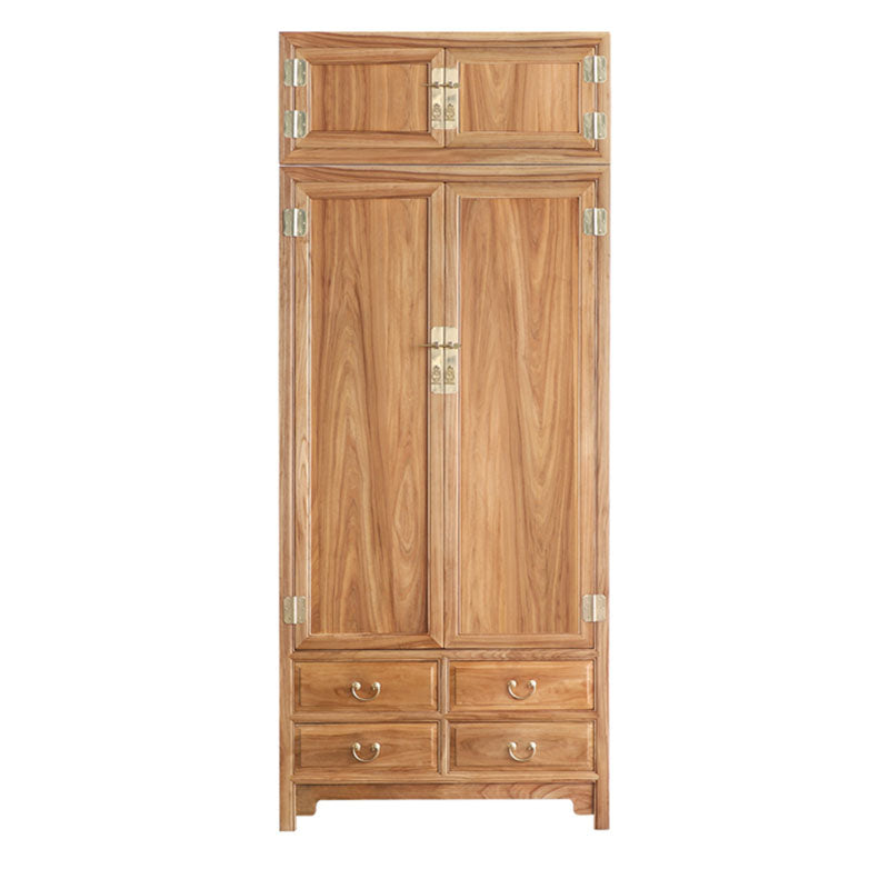 Modern Style Wood Wardrobe Cabinet Clothes Rail Wardrobe Armoire