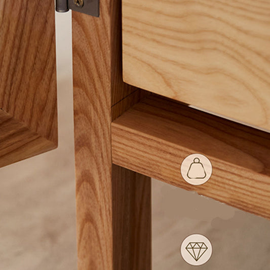 Gabinete de vestuario de estilo moderno Armario de armario de madera maciza con estantes