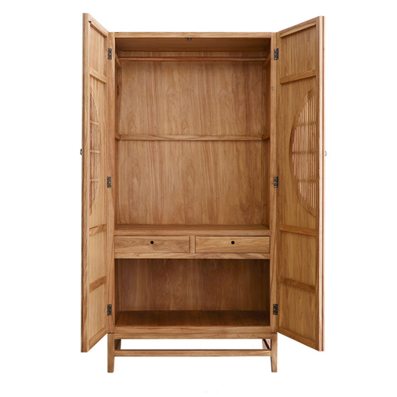 Armoire de style moderne armoire à rail armoire de garde-robe en bois armoire