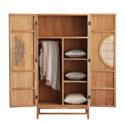 Armoire de style moderne armoire à rail armoire de garde-robe en bois armoire