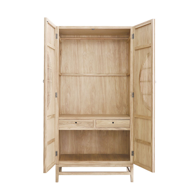Armoire de style moderne armoire à rail armoire de garde-robe en bois armoire