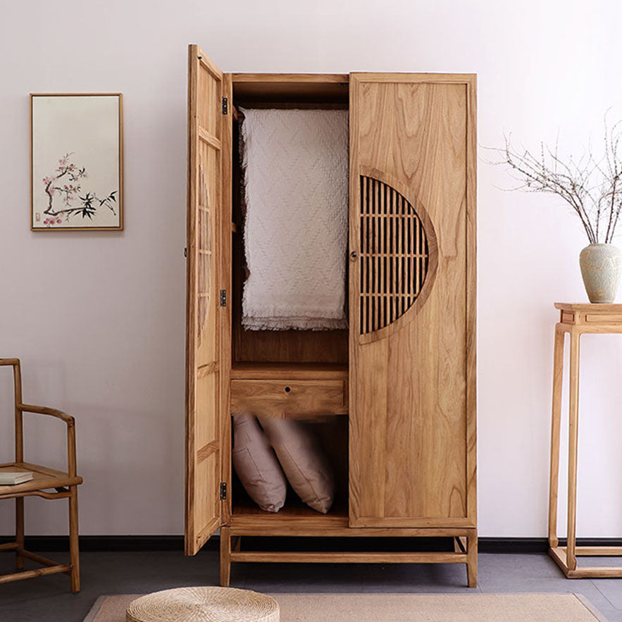 Armoire de style moderne armoire à rail armoire de garde-robe en bois armoire