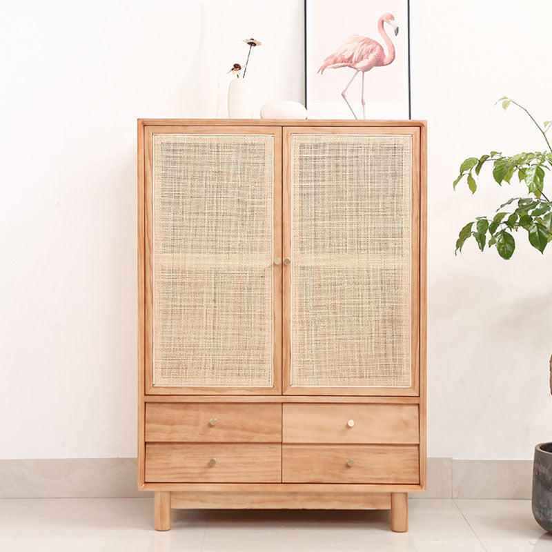 Kleiderbahngarderobe Schrank Massivholz moderne Garderobe Armoire