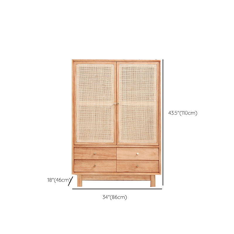 Kleiderbahngarderobe Schrank Massivholz moderne Garderobe Armoire