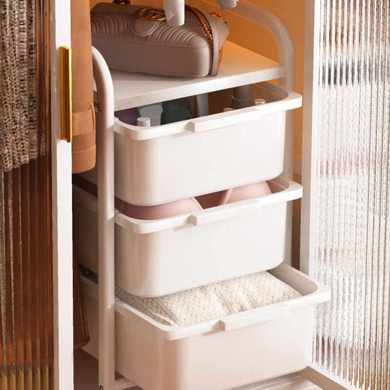 Combinaison de style moderne armoire en verre armoire pour chambre à coucher