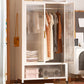 Glass Wardrobe Cabinet Modern Style Combination Armoire for Home Armoire 31"L x 18"W x 67"H Clearhalo 'Armoires & Wardrobes' 'armoires_wardrobes' 'Bedroom Furniture' 'furn' 'furn_armoires_wardrobes' 'Furniture' 7017490
