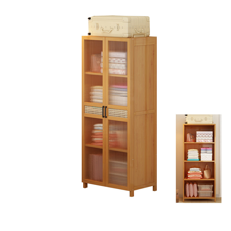 Modern Style Wardrobe Cabinet Wood Wardrobe Armoire with Shelves