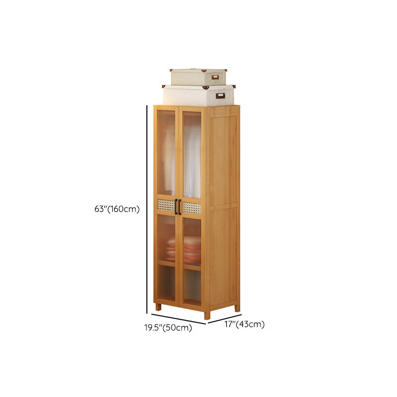 Modern Style Wardrobe Cabinet Wood Wardrobe Armoire with Shelves