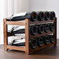 Modern Tabletop Wine Rack Solid Wood Wine Bottle Rack for Living Room