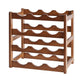 Modern Tabletop Wine Rack Solid Wood Wine Bottle Rack for Living Room