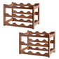 Modern Tabletop Wine Rack Solid Wood Wine Bottle Rack for Living Room